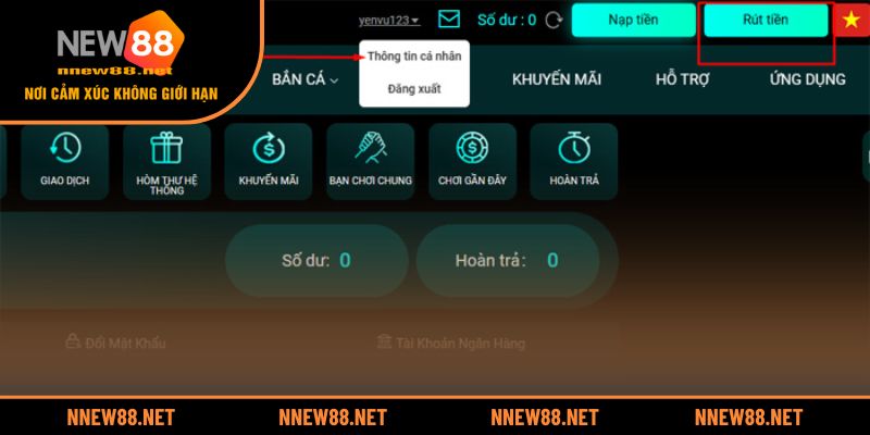 Các lưu ý quan trọng khi nạp tiền tại NEW88